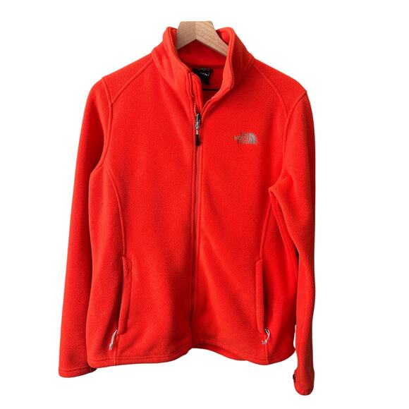 The North Face Jackets & Blazers - North Face Women’s Full Zip Orange Fleece Large